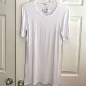 BCBGeneration white Tunic Long Tee Shirt Medium